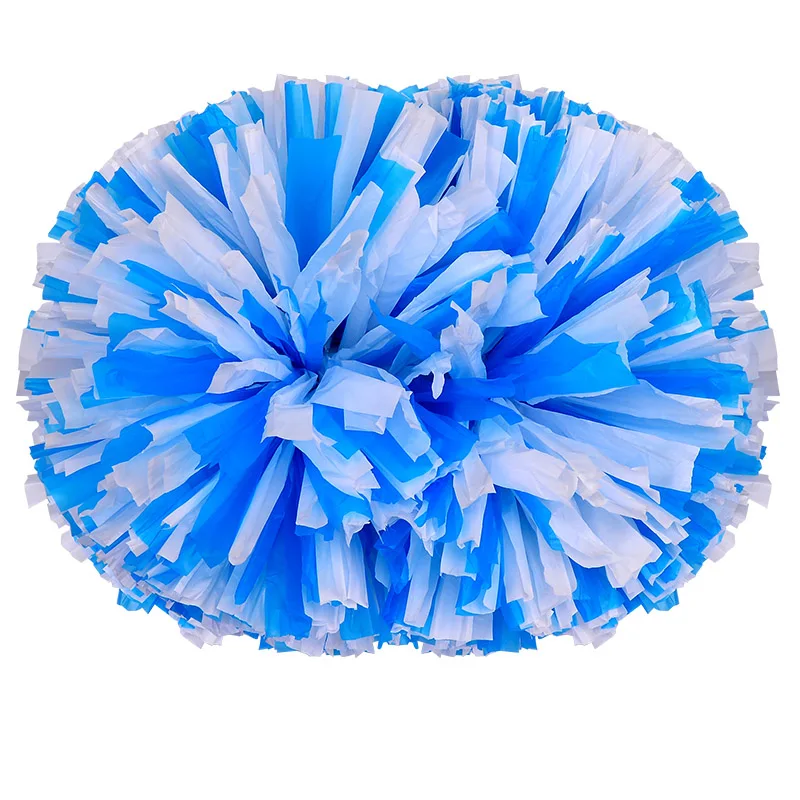 2pcs colorfast MATT cheerleader pom poms cheerleading pompoms Cheering pompom Flower Took Ball Bouquet Plastic Handles