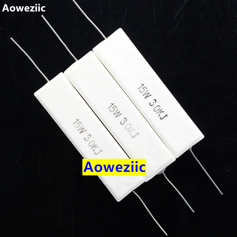 Горизонтальный цементный резистор 15W30KJ 15 Вт 30K RX27 10 шт. 30 к ом 15W30K 30000R керамическое