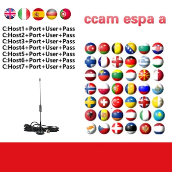 

2020 CCcam espa a Spain satble 8 Line Europe Portugal france ccams cline server HD for free receptor satelite cinebox receptor