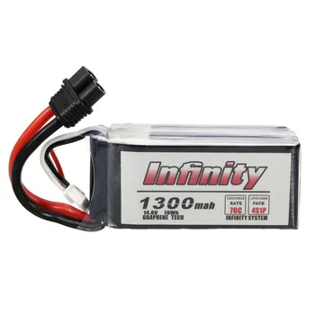 

2PCS AHTECH Infinity 1300mAh 85C 4S 14.8V Graphene LiPo Battery XT60 SY60 Support 15C Boosting Charger For FPV Racing Drone