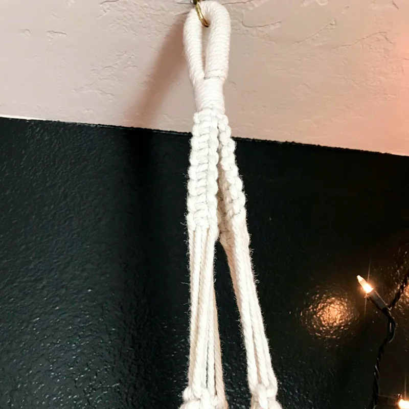 Hanging Plant Handmade Macrame Hanger Flower Pot Planter Hanger Wall Decor Hanging Planter Hanging Basket Home Garden Supplies