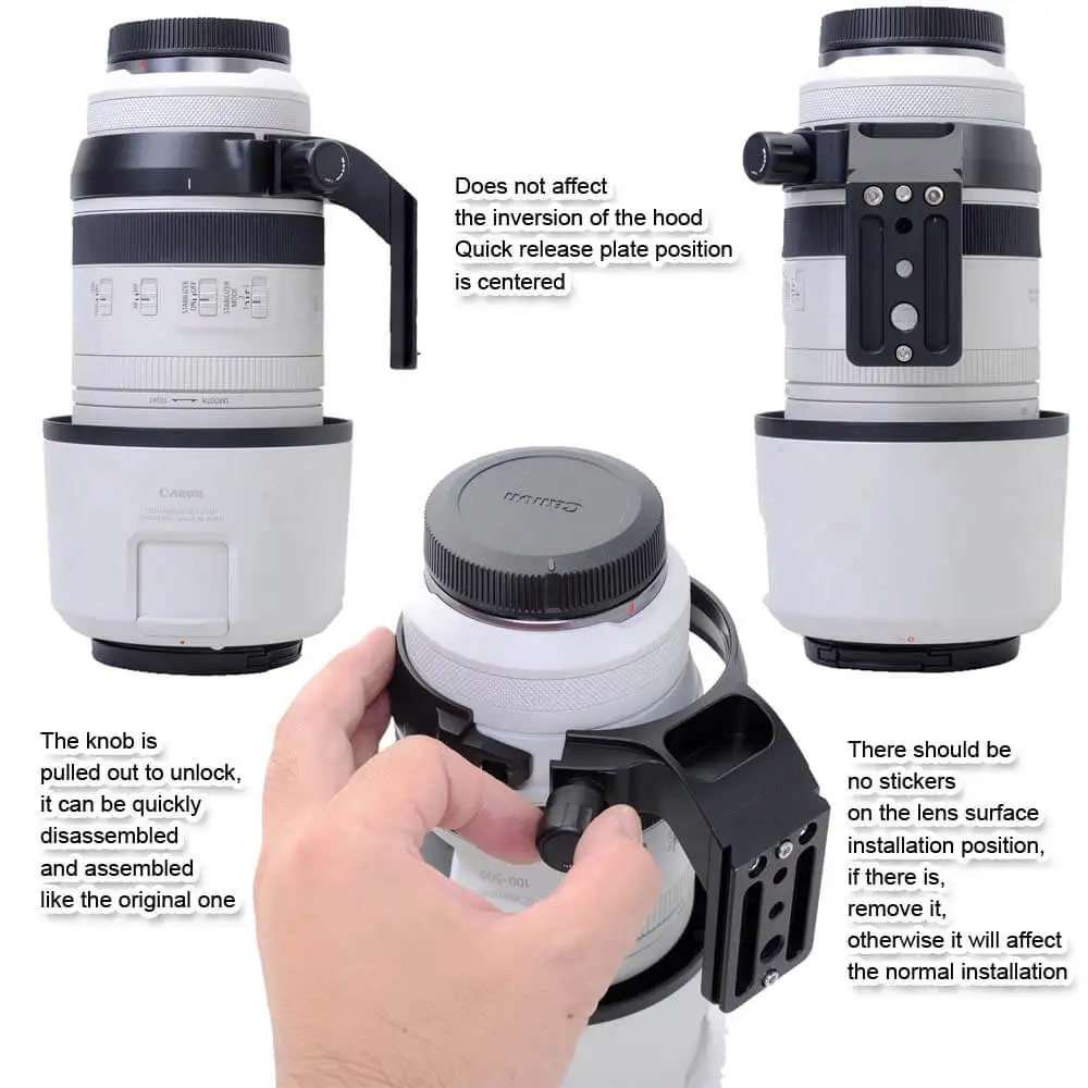 Hisootレンズカラー三脚マウントリングサポートforcanon rf 100