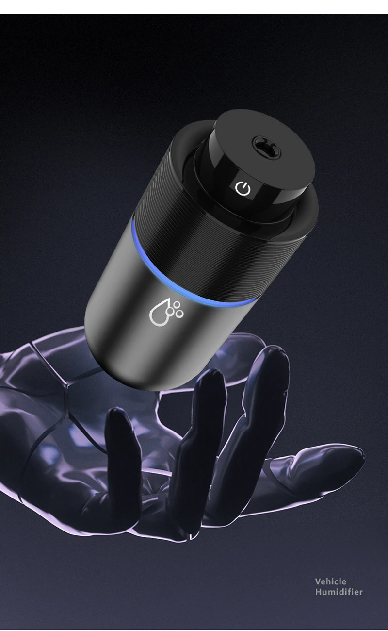 200 мл Автомобильный увлажнитель воздуха, миниатюрный кислородный бар, USB автомобильный Ароматерапевтический аппарат, увлажнитель воздуха