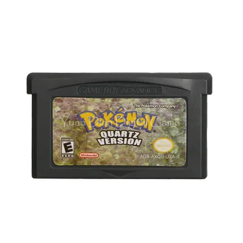 

For Nintendo GBA Video Game Cartridge Console Card Poke Series Quartz English Language US Version