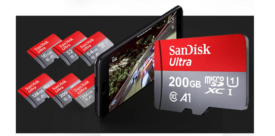 SanDisk MicroSD карта памяти класса 10 A1 флэш-карта памяти MicroSDHC MicroSDXC UHS-1 MicroSD cartao de memoria