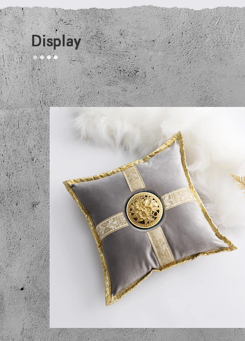 Middle East Luxury Ceramic Incense Burner Pillow in golden cushion design