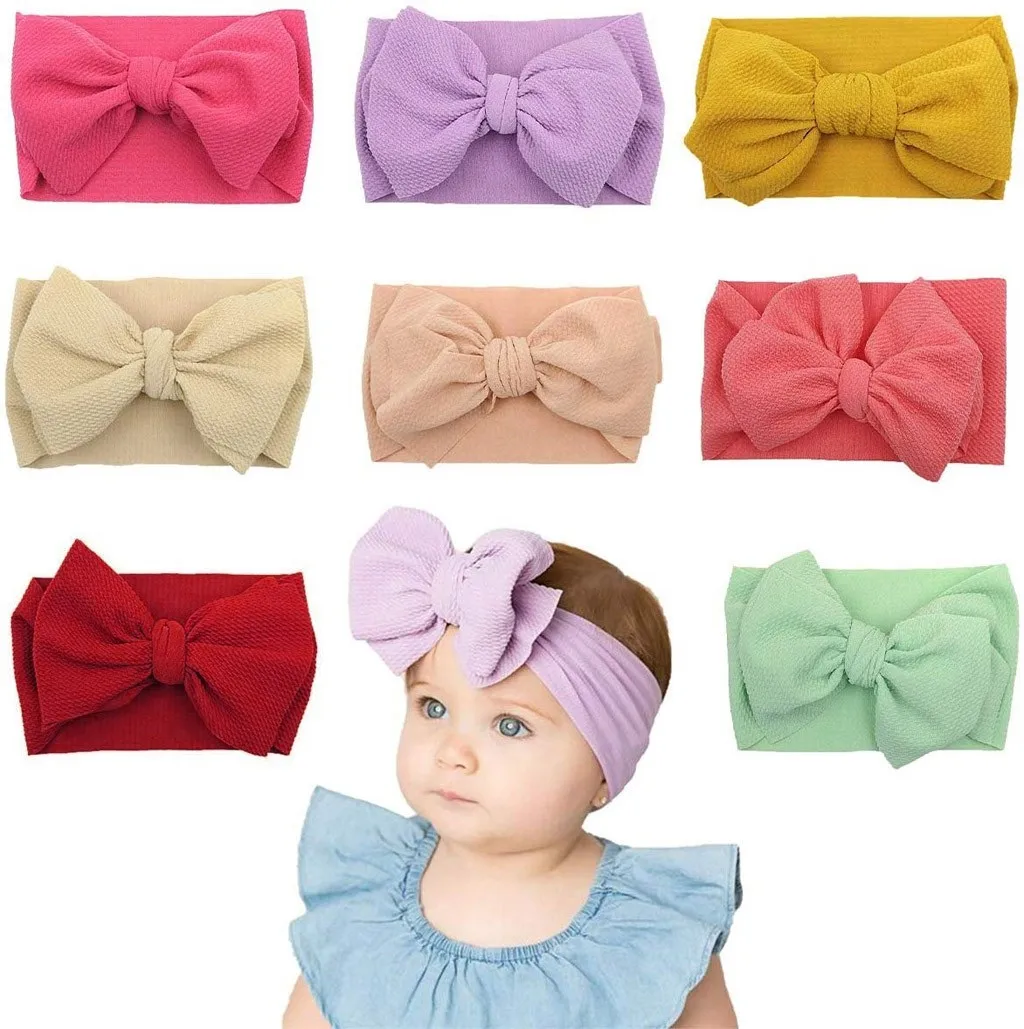 Baby Children's Nylon Soft Hair Accessories Band 8 Sets Of Jewelry Gifts Simple and Comfortable Headband |