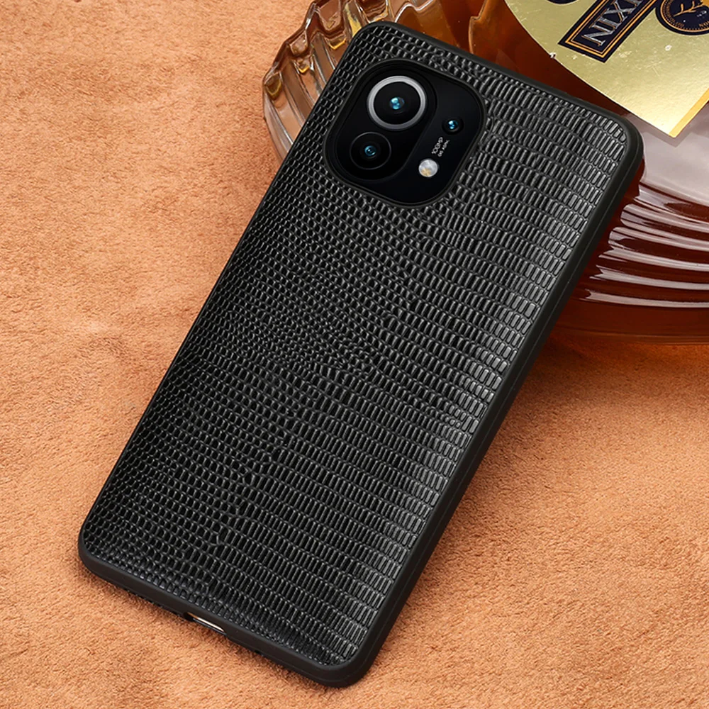 

Leather Case for Xiaomi Mi 11 10 9 9T 10T Pro 8 Note 10 Lite Poco X3 Lizard Grain Cover For Redmi Note 9 Pro 9S Note 8 Pro 8T 7