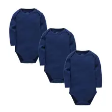 Honeyzone/Детские боди из хлопка для новорожденных девочек и мальчиков; комплект из 3 предметов; комбинезоны с длинными рукавами; милая детская Рождественская рубашка