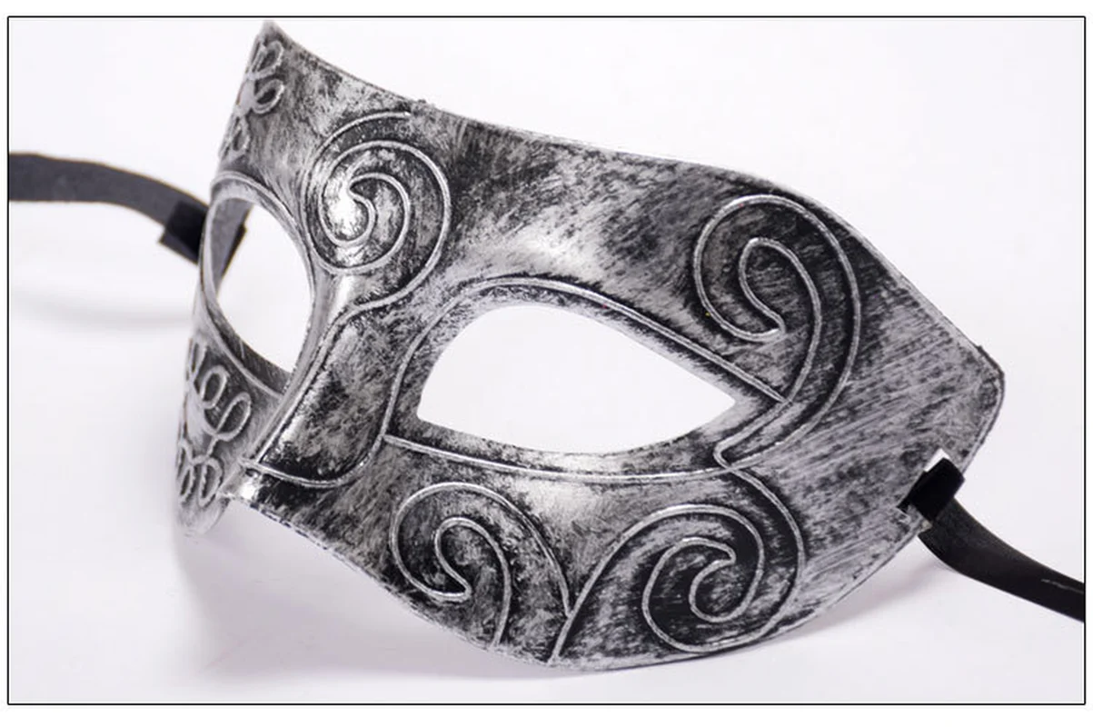 Мужская полумаска самурая в римском стиле 2019 резная Венецианская маска с плоской