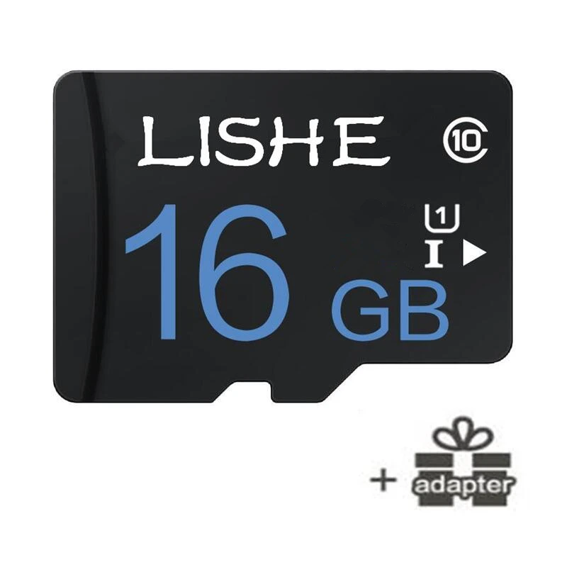LISHE Новое поступление карт sd 16 ГБ 32 ГБ micro sd карта 64 Гб 128 ГБ полная емкость 8 Гб класс 10 TF карта SDHC SDXC U1 U3 micro sd карта - Емкость: 16GB And gift