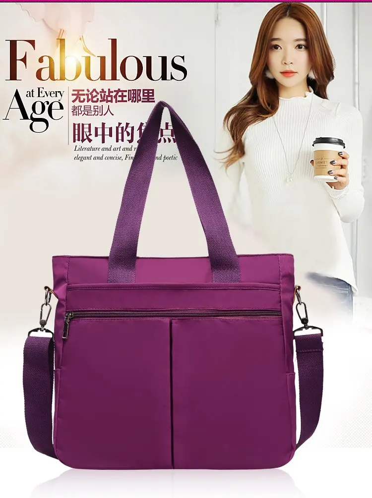 

Spring New Style Women's Casual Travel Bag Nylon Waterproof Shoulder Bag/ Hand Bag Oblique Large Cloth Bag