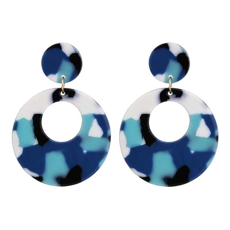 Dangle Drop Earrings for Women Girls Fashion Cute Leaf Feather Geometry Colorful