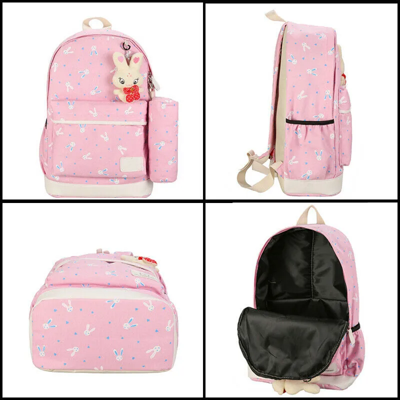 PUDCOCO Горячая Мода 4 шт. водонепроницаемые школьные сумки для девочек подростков рюкзак повседневные сумки на плечо женская сумка через плечо