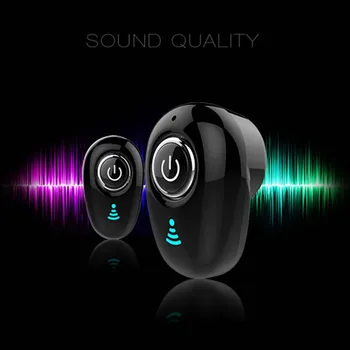 

New Bluetooth V4.0 Earphones Stereo Mini Wireless Earphone in Ear Sport with Mic Handsfree Headset Earbuds For Huawei Android