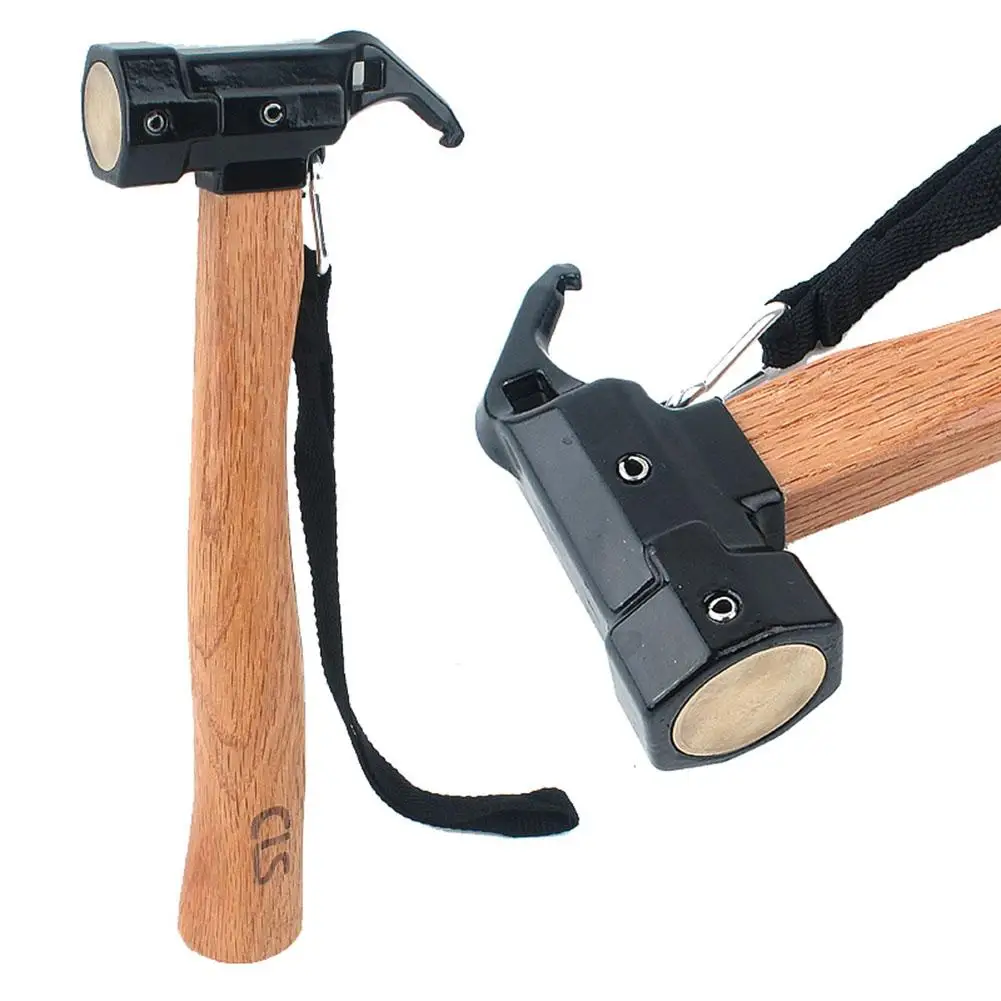

High Quality Camping Hammer Multi-function Use Double-Head Tool Long Handle Saving Strength Hammer Outdoor Camping Tool