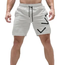 Шорты мужские новые фитнес шорты тренировочные мужские, повседневные, пропускающие воздух быстросохнущие пять штанов тонкие спортивные шорты