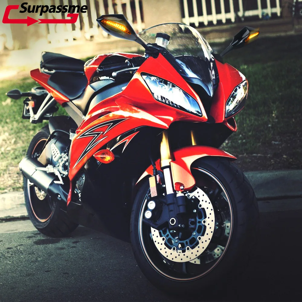 Для Honda CBR 600 RR CB1000R CBR1000RR мотоциклетное светодиодное зеркало заднего вида с