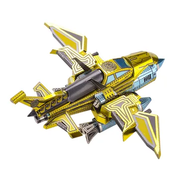 

Microworld Fighter Bomber Model MIlitary Series DIY Handmade Jigsaw Toy 3D Metal Model Building Kit Stem Toy Creative Gift