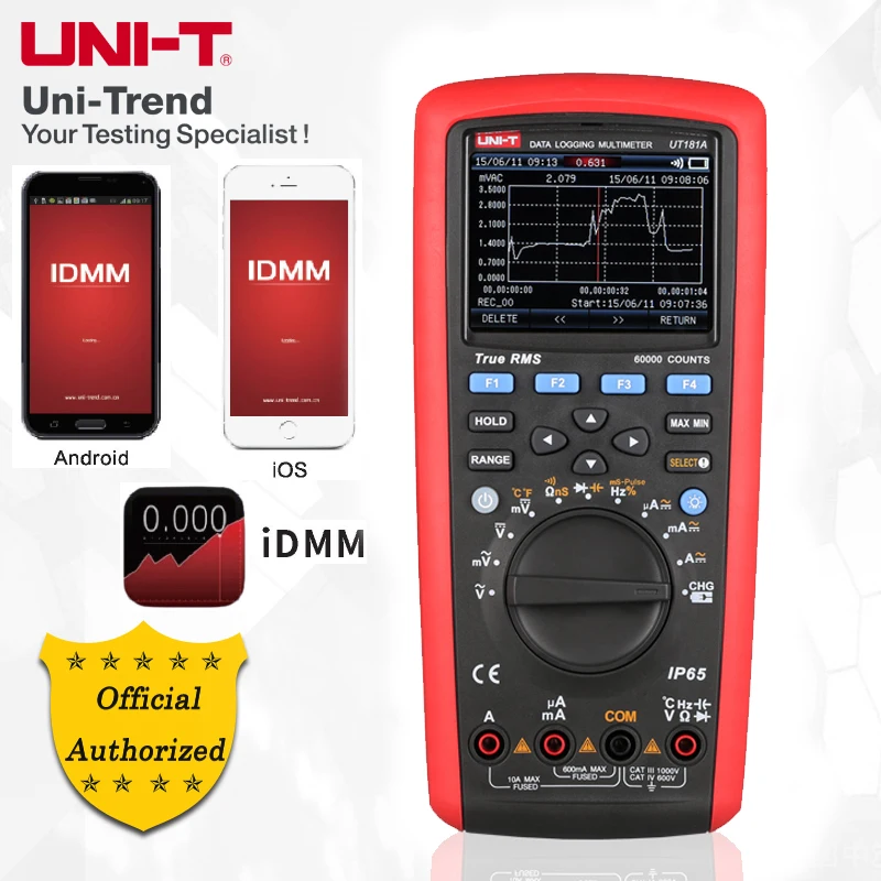 UNI-T UT181A мультиметр фильтр нижних частот/проводность nS/двойное измерение