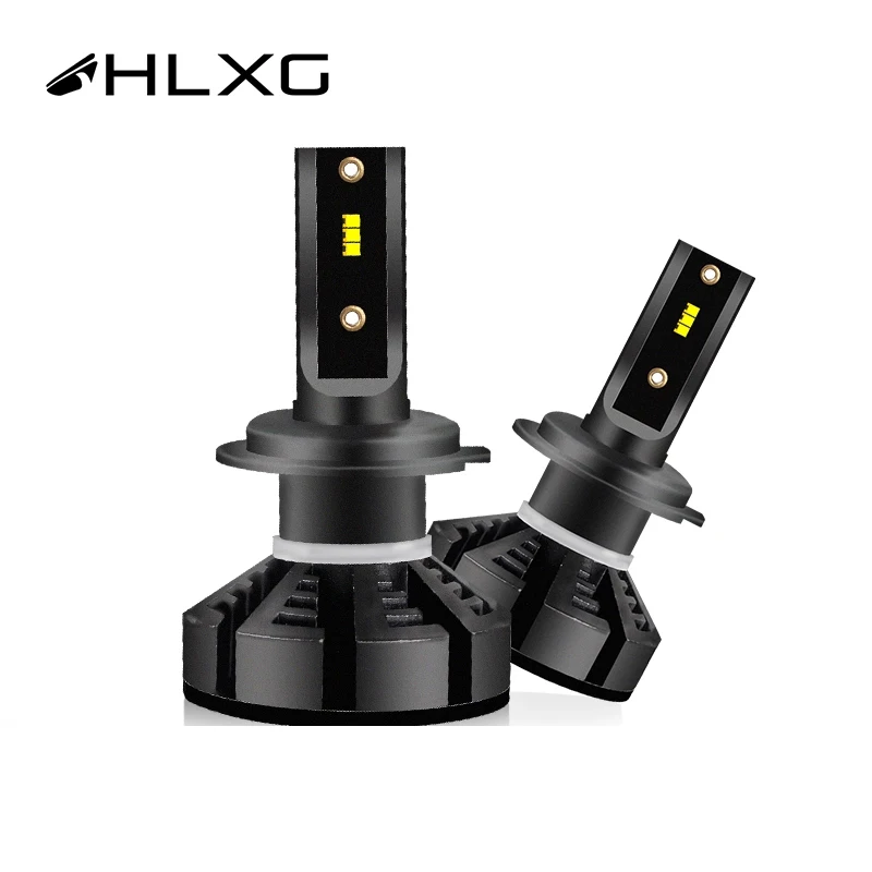 Hlxg H4 светодиодный Авто H1 с зэс HB3 9005 9006 HB4 12000LM 72 Вт/заданная величина абажур лампы