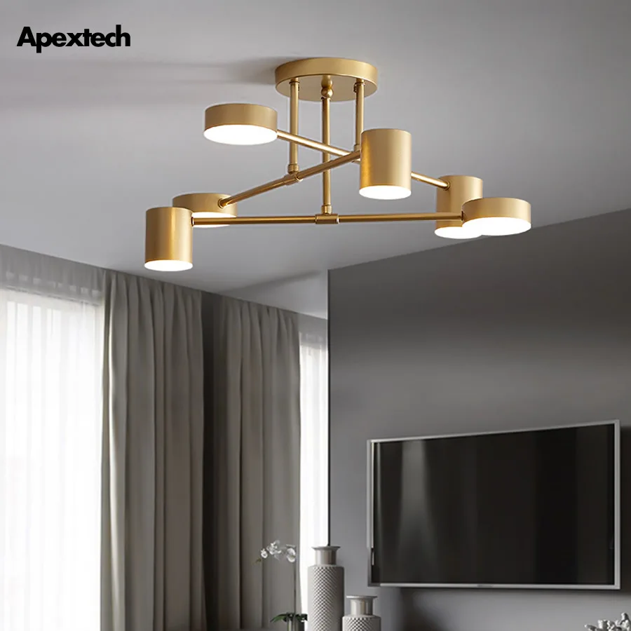 Современная люстра Apextech для гостиной столовой Потолочная Подвесная лампа