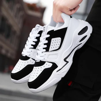 

2020 High Quality Men Casual Shoes Comfortable Lace Up Breathable Sneakers Walking New Fashion Mesh Footwear Zapatos De Hombre