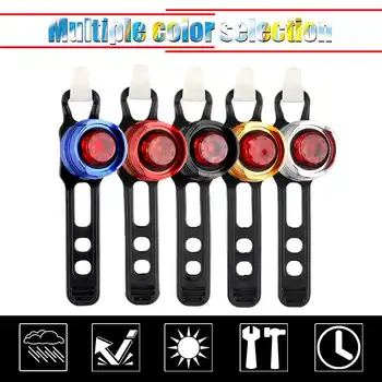 

Cycling Safety Caution Light LED Waterproof Bike Bicycle Cycling Front Rear Tail Helmet Red Flash Lights Safety Warning Lamp