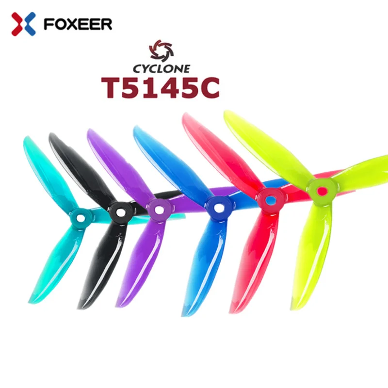 

12Pair 24PCS Upgraded DALPROP CYCLONE T5145C PRO 5145 3-blade FPV Propeller POPO CW CCW for Brushless Motor RC Drone FPV Racing