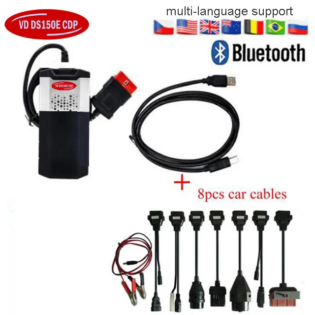 

2019 VD TCS CDP Pro plus For delphis VD ds150e cdp Cars Trucks obd2 diagnostic tools vdijk autocoms pro with full set 8car cable