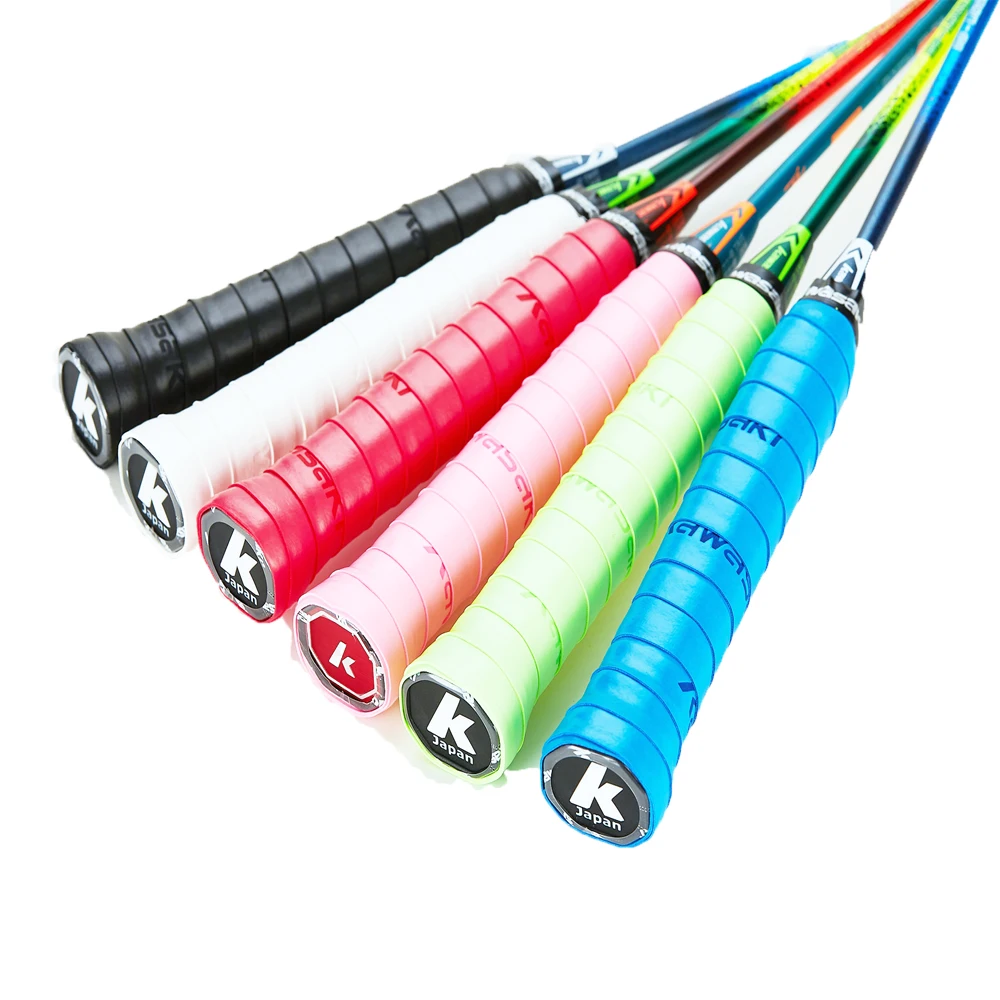Green Badminton Racket Skidproof Anti Skid Sweatband Grip Tape Training Device 