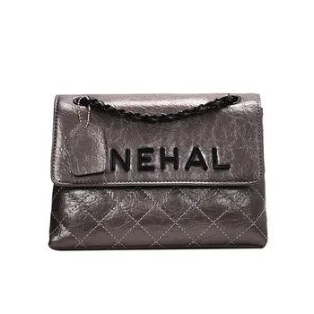 

Leisure Western Bag Women's Fashion Lingge Versatile Chain Single - Shoulder Cross - Shoulder Bag For Women