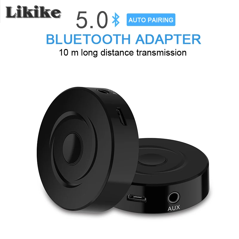 

Bluetooth 5.0 RCA Jack Stereo 3.5mm Audio Transmitter Receiver 2-In-1 Wireless TV PC CAR Music Adapter for Home Car Audio System
