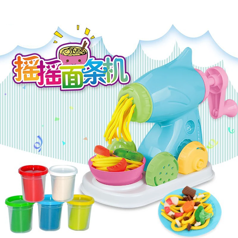 

Plasticine Non-toxic Flour Mud Color Clay Children Handmade Noodle Machine Toy Mold Tool Set Super Light Clay Polymer Clay Molds