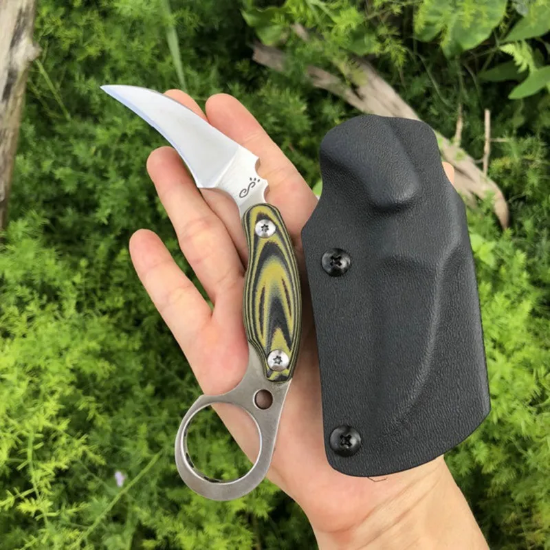 HS инструменты D2 Сталь karambit коготь скорпиона нож Открытый Кемпинг джунгли выживания фиксированным лезвием охотничьи ножи инструмент самозащиты