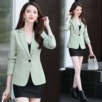 

Small suit jacket women's short 2020 spring new slim long-sleeved fashion temperament all-match spring suit jacket