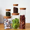 2PCS 100/150/200/250/300/350/400ml Glass Storage Bottles Grains Spice Tea Leaf Coffee Beans Candy Food Jars Kitchen Containers 5