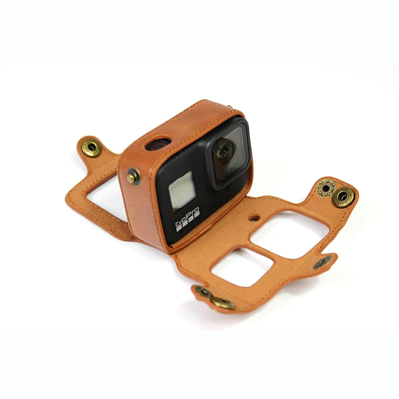 Для Gopro Hero 8 черная спортивная сумка для камеры Gopro 8 кожаный чехол черная собака 8 защитный чехол
