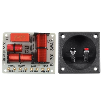 

1 Pcs Professional 150W Multi Speaker o Frequency Divider 3 Way Crossover Filters Acoustic Components & 1 Pcs Square Shape D