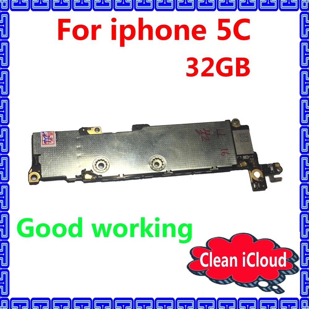 

100% good working IOS system logic board for iphone 5 C,Original motherboard+Full Chips for iphone 5C Unlocked iCloud mainboard