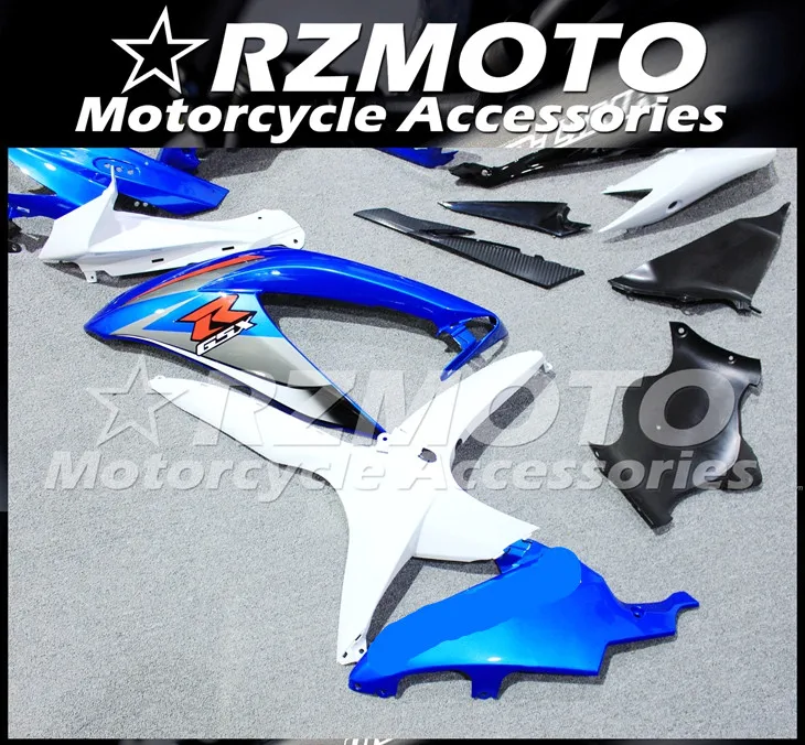 ABS мотоцикл обтекатель комплект для SUZUKI GSXR600 750 K8 2008-2010 год кузов литья под давлением Магазин № 1146
