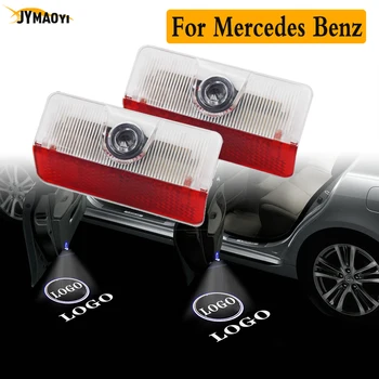 

2 Pcs For Mercedes AMG Car Logo Laser Projector Lights Auto Emblem Ghost LED Door Welcome Lamp for Benz GLK A B Class W168 W169