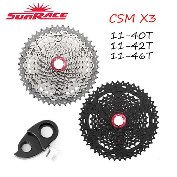 

Sunrace 10 Speed Cassette CSMX3 MTB Flywheel 11-40/42/46T Mountain Bicycle Freewheel hanger Fits Shimano SRAM Cassette