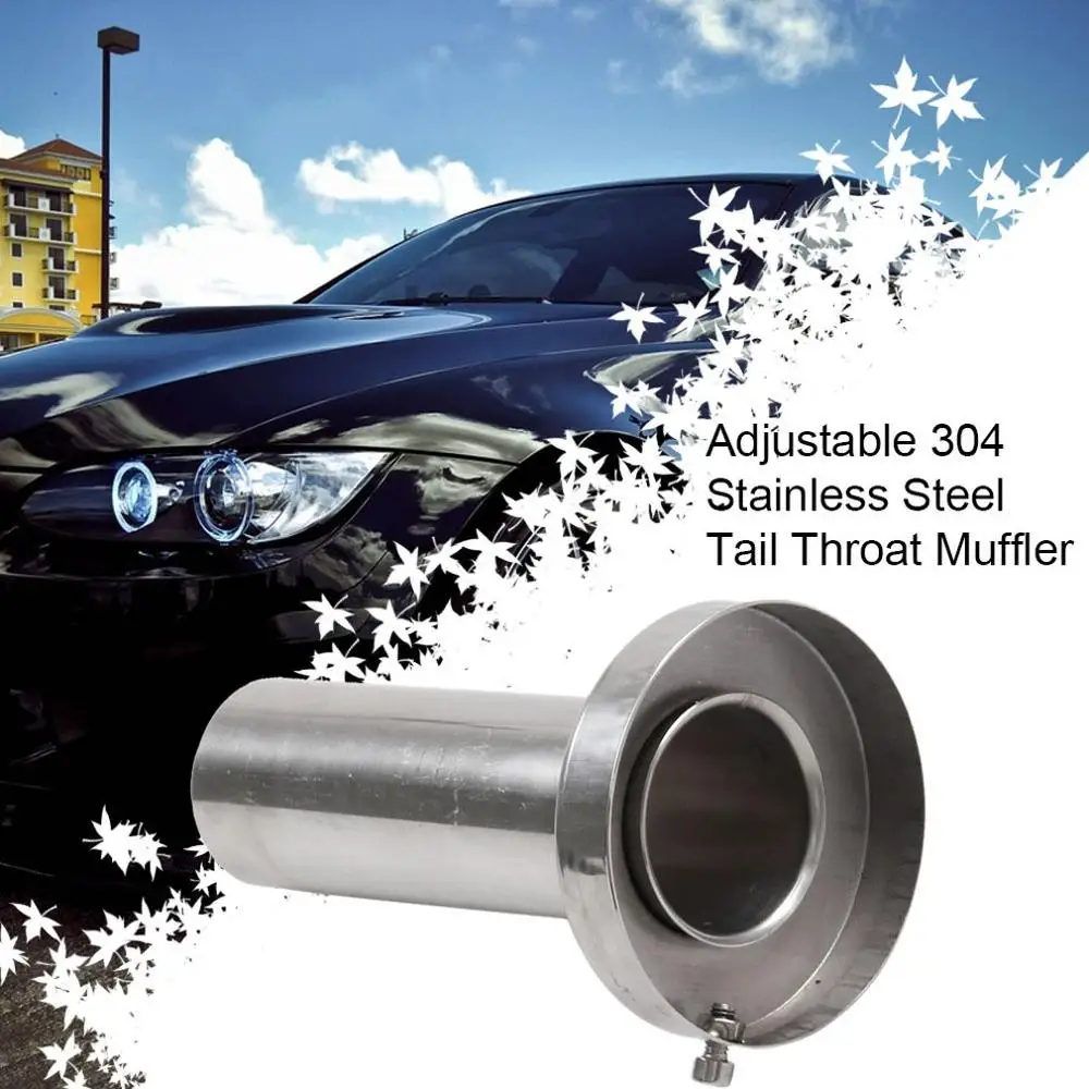 

Universal Round Muffler Exhaust Tip 4.5" Removable Silencer For Subaru