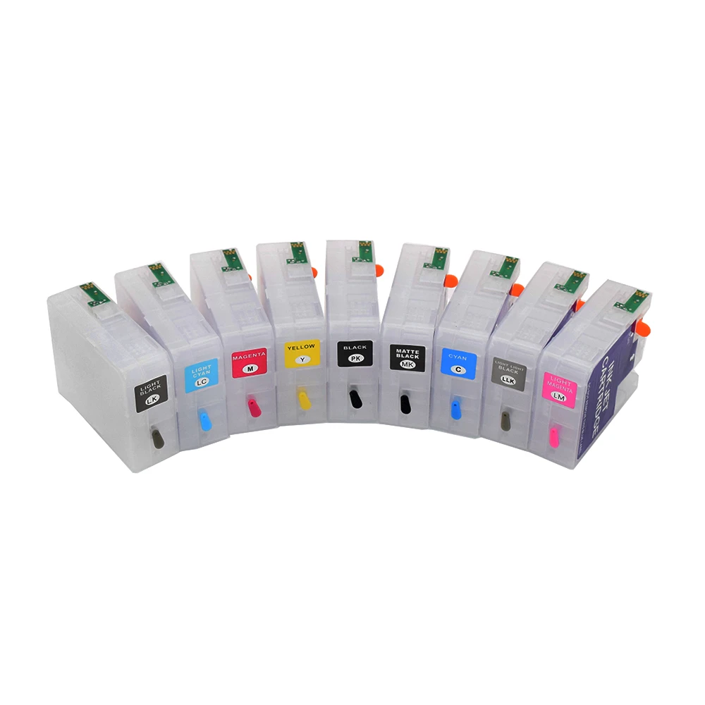 Cartucho de Tinta com Chip Sensor para Epson Recarga Stylus Pro 3880 Impressora 9 Cor 80ml T5801 T5801-t5809 - Imagem 3