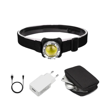 

3000LM COB Headlight USB Rechargeable LED Headlamp Waterproof Head Lamp Red White Lighting with Built-in Battery