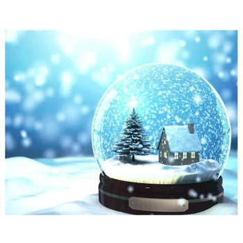 

Diamond Mosaic Christmas Snow Globe Diamond Painting Cross Stitch Square Diamond Embroidery Full Kit Patterns Rhinestones Arts