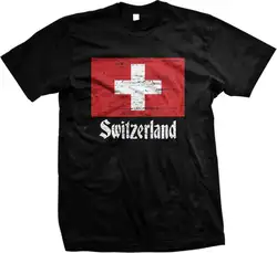 Швейцарский флаг страны-Swiss Pride Mens T