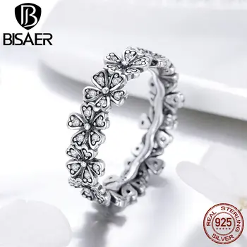

Rings for Women 925 Sterling Silver Stackable Flower Daisy Finger Ring Silver 925 Jewellery Engagement Rings Anel Anillos GXR397