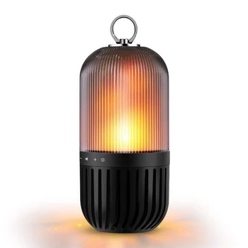 

Outdoor Portable Flame Table Lamp USB Waterproof Speaker Wireless Bluetooth Atmosphere Led